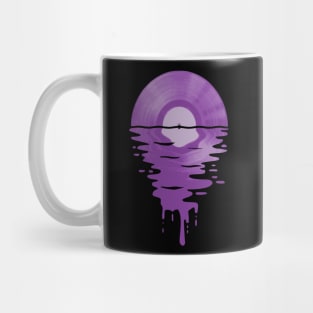 Cool Music Vinyl Retro Purple Mug